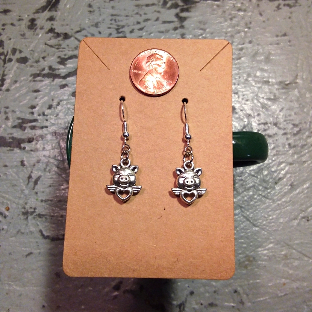 Pig with Wings Earrings